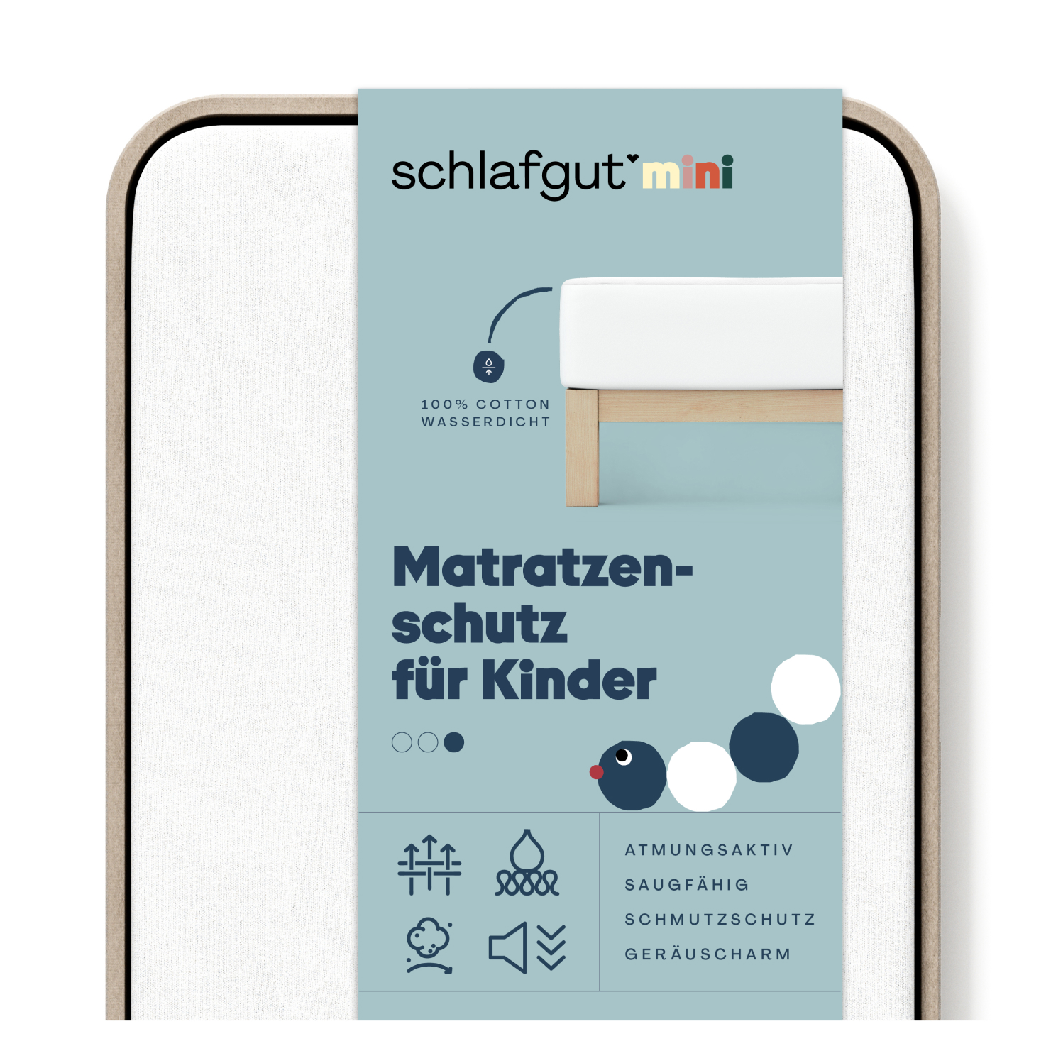 Baselayer Pro Min – Wasserdichter Matratzenschoner für Kinder